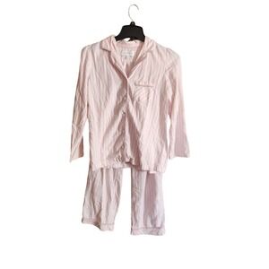 Vintage Victoria Secret Pink and White Striped Pajamas Size S